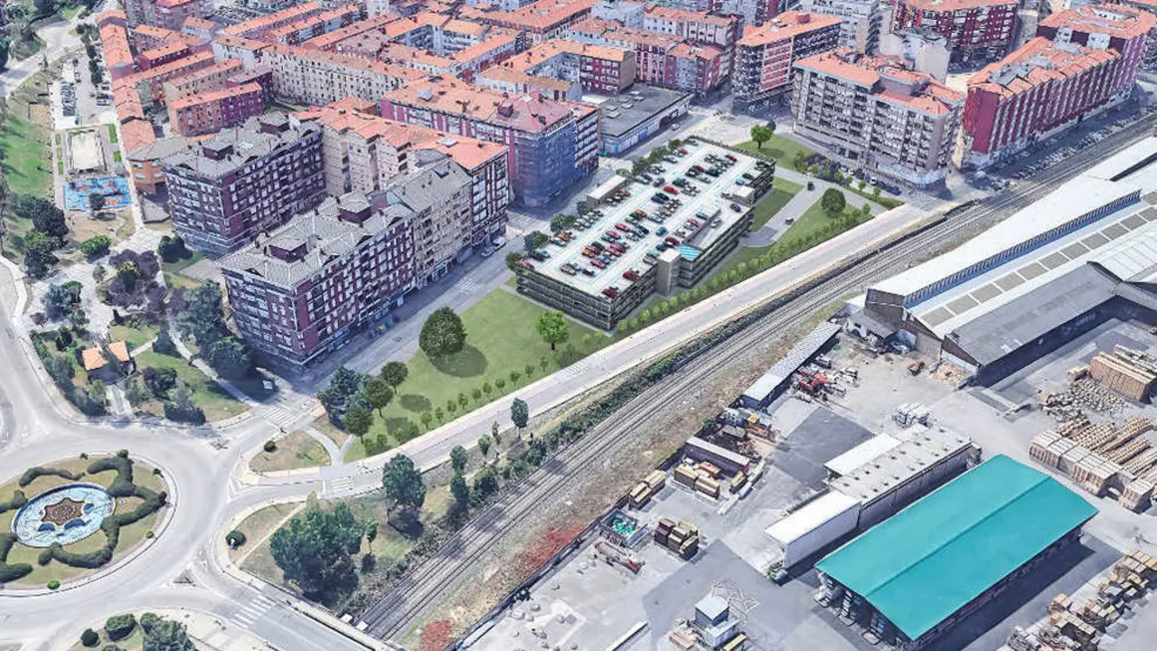  Infografía del aparcamiento en altura de La Carmencita