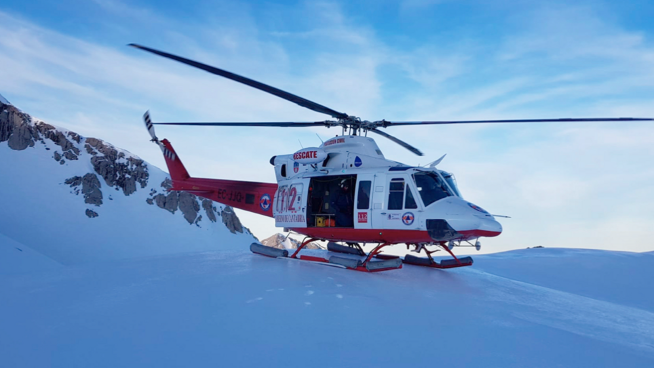  Imagen del helicóptero de rescate