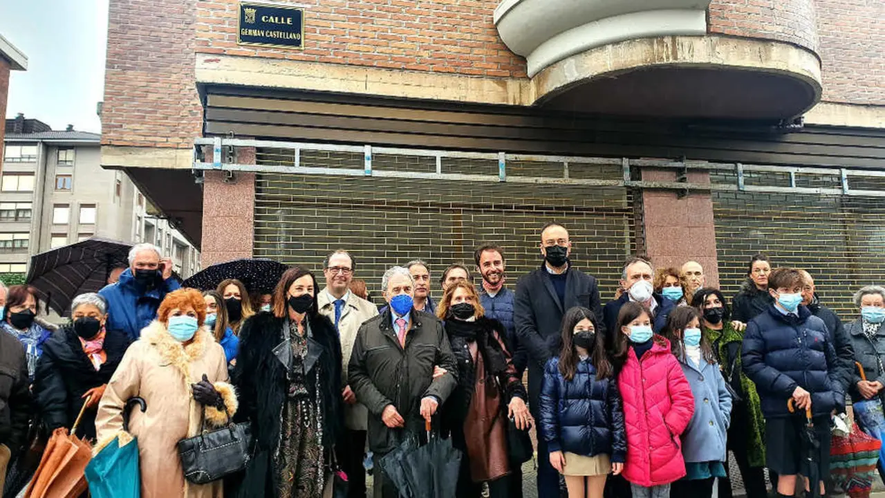 Torrelavega pone el nombre del doctor Germán Castellano a una calle en Ciudad Vergel