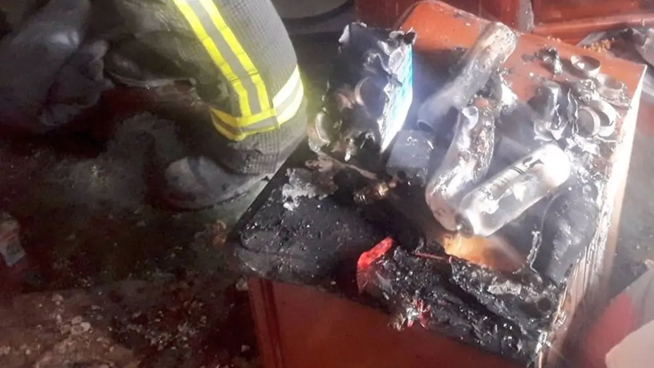 Explosión en un ático de Sarón