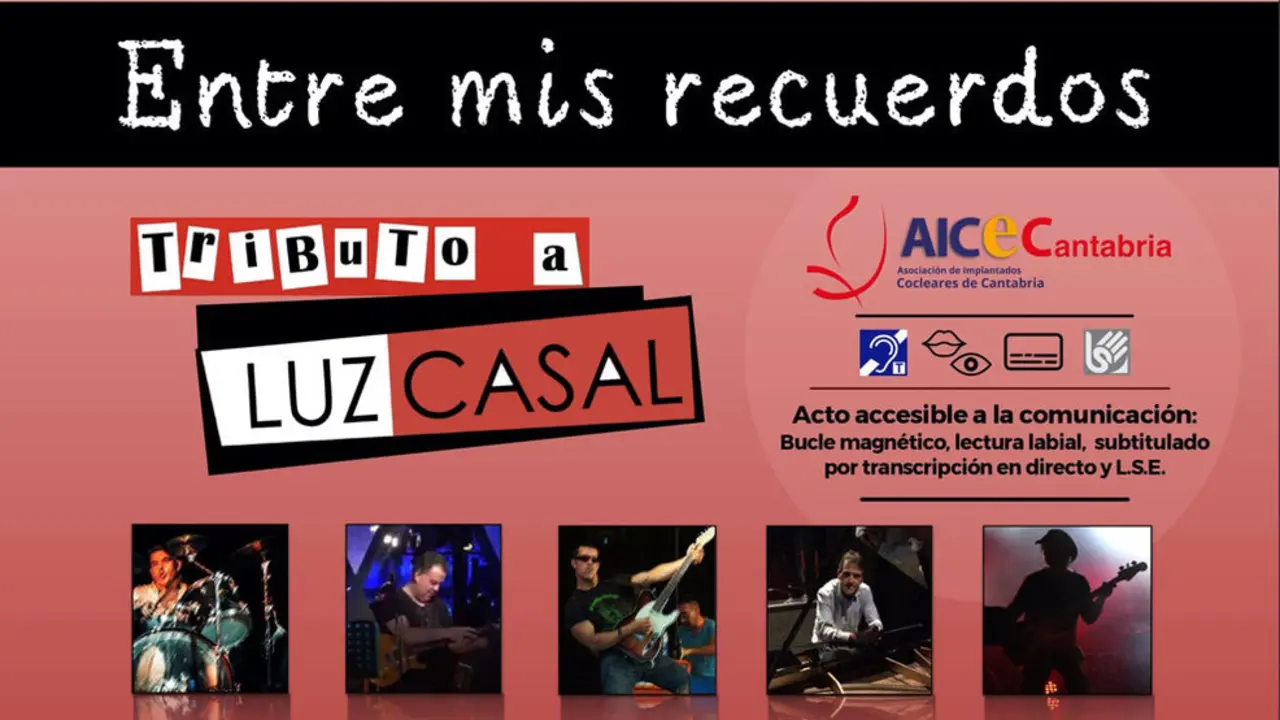 Cartel del concierto "accesible" para personas con problemas auditivos e implante coclear que se celebrar&aacute; el 26 de marzo en Torrelavega