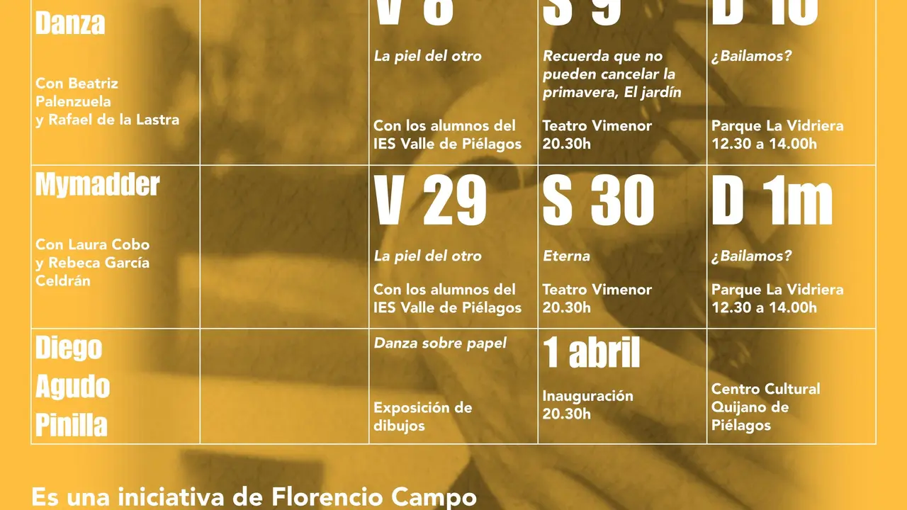 Cartel del ciclo de baile en pareja 'Piel a dos'