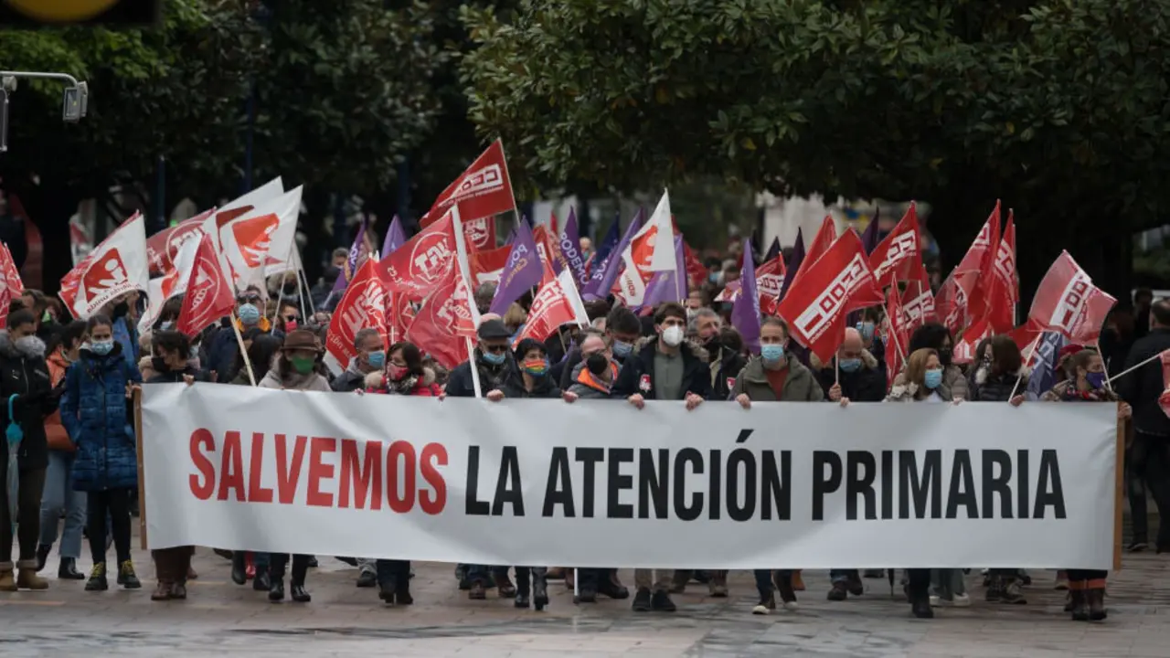 Manifestación de la Plataforma Salvemos la Atención Primaria