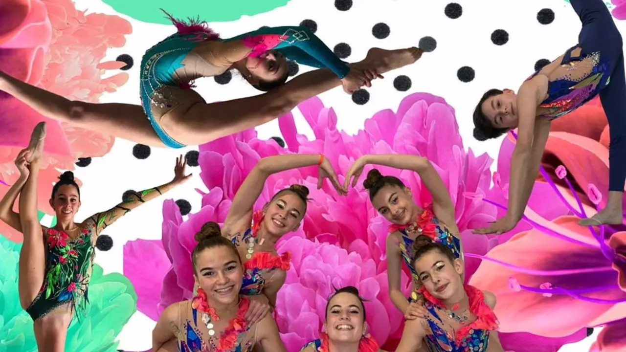 Cartel de la competición de gimnasia rítmica que acogerá Suances este fin de semana