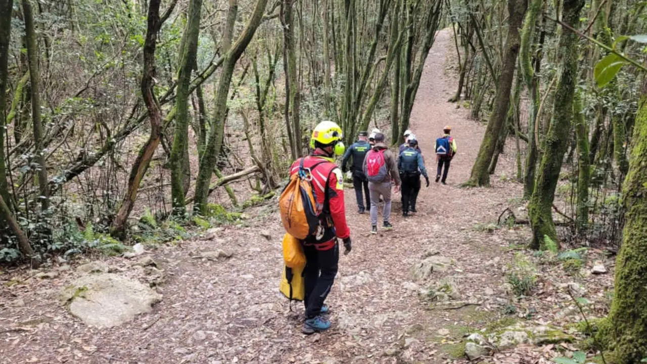 Rescate de una mujer en el Monte Buciero