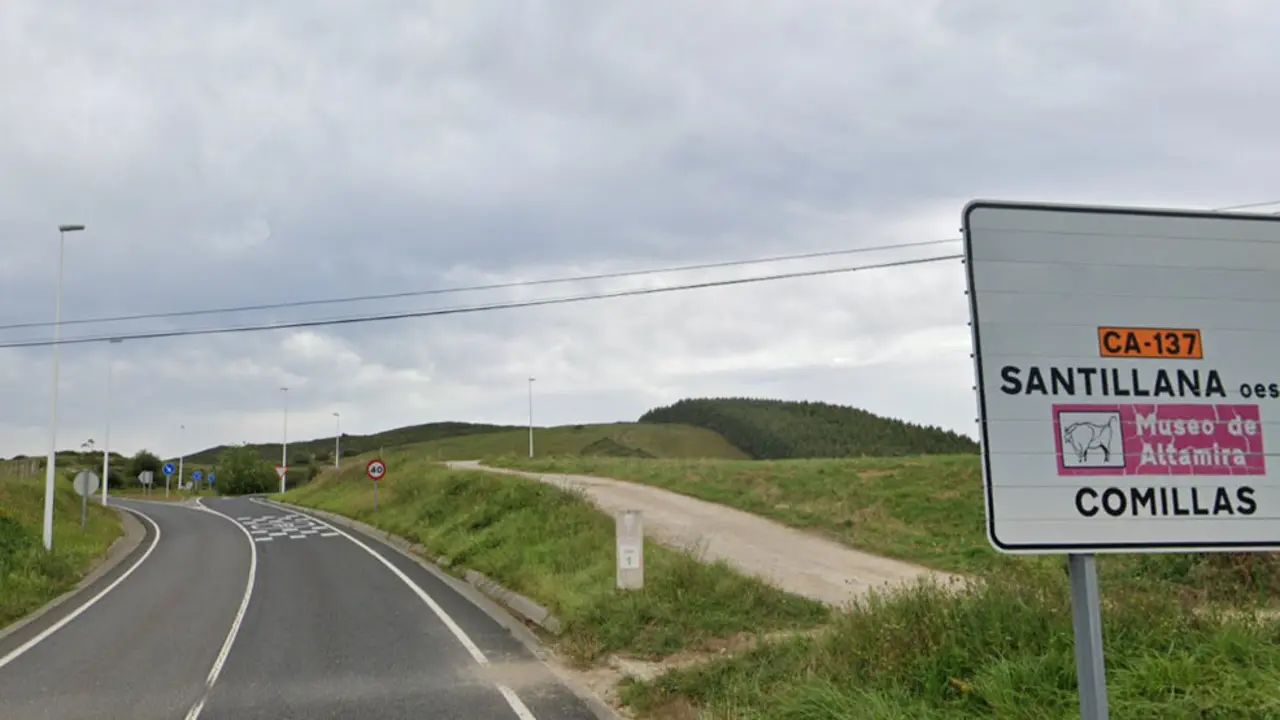 Punto kilométrico 1 de la CA-137 | Foto- Google Maps