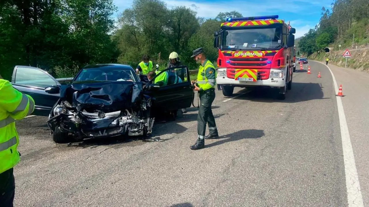 Estado del vehículo en el accidente de tráfico en la N-634