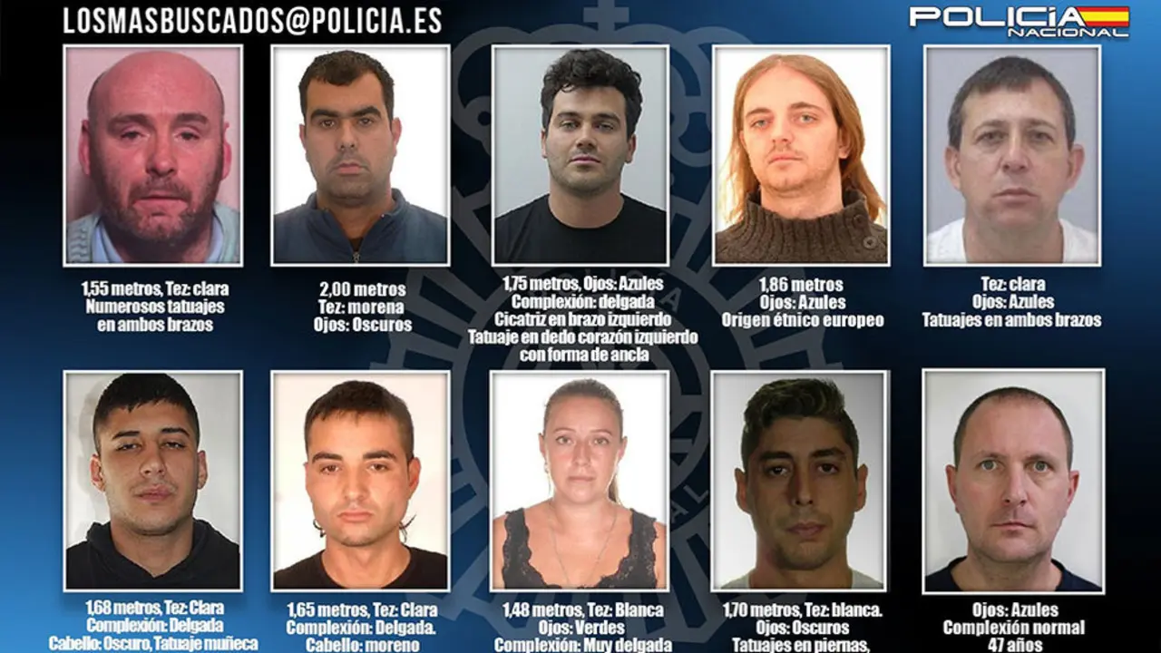 La Policía lanza una campaña con los diez fugitivos más buscados
