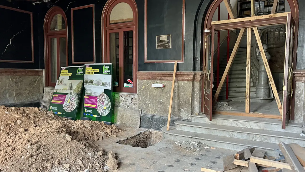 Obras de estabilizaci&oacute;n del Palacio Municipal de Torrelavega