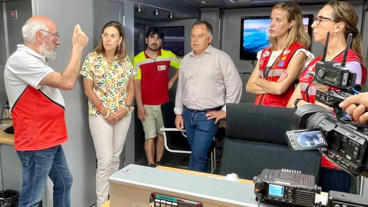 La consejera de Presidencia, en el dispositivo de emergencias por 'Los 10.000 del Soplao'