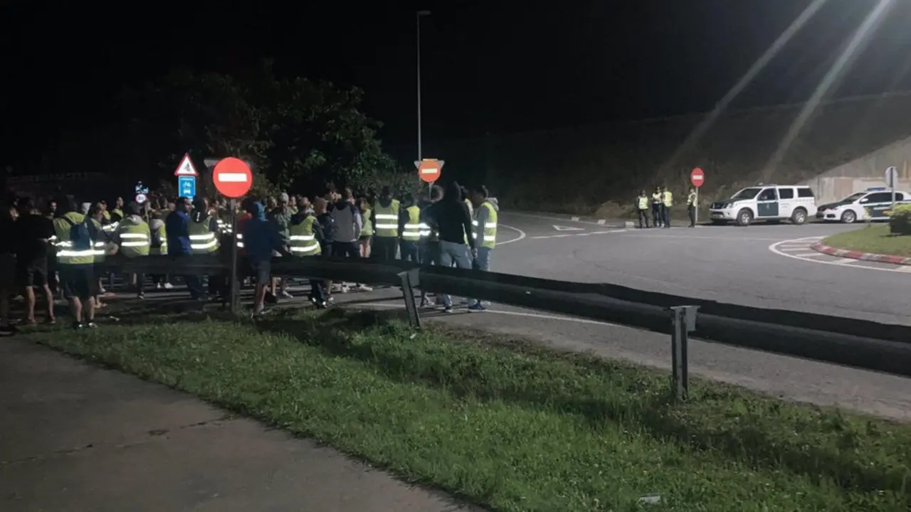 Piquete de la huelga del metal