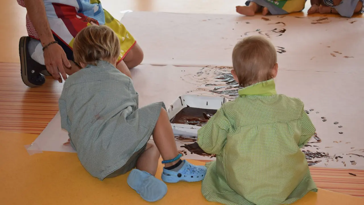 Niños en una guardería