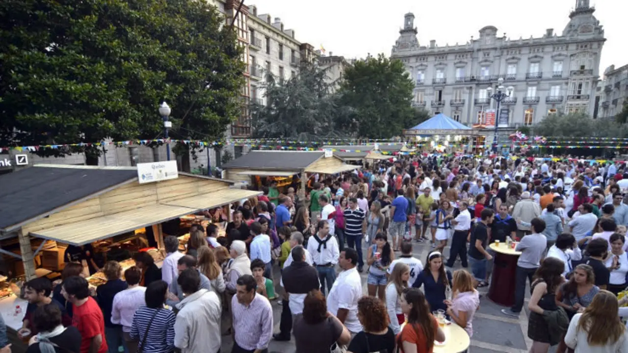 Casetas durante la Semana Grande de Santander