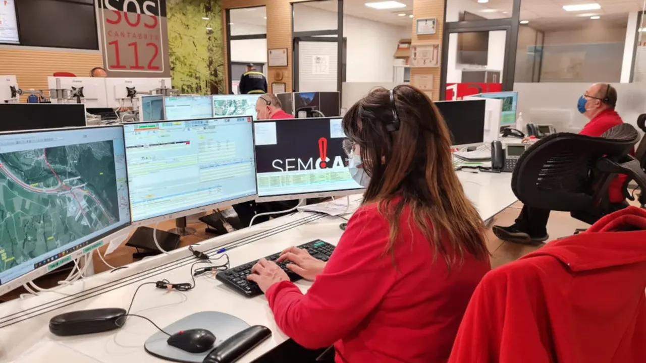 Sala de Atención a Emergencias del 112 Cantabria