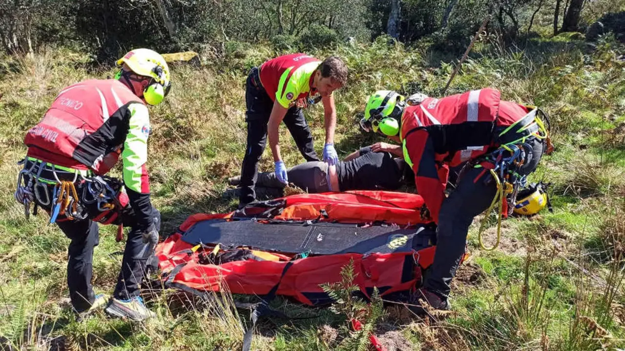 Evacuación del monte Mazagruco, en Mazcuerras
