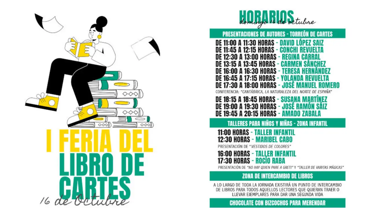 Cartel de la Feria del Libro de Cartes