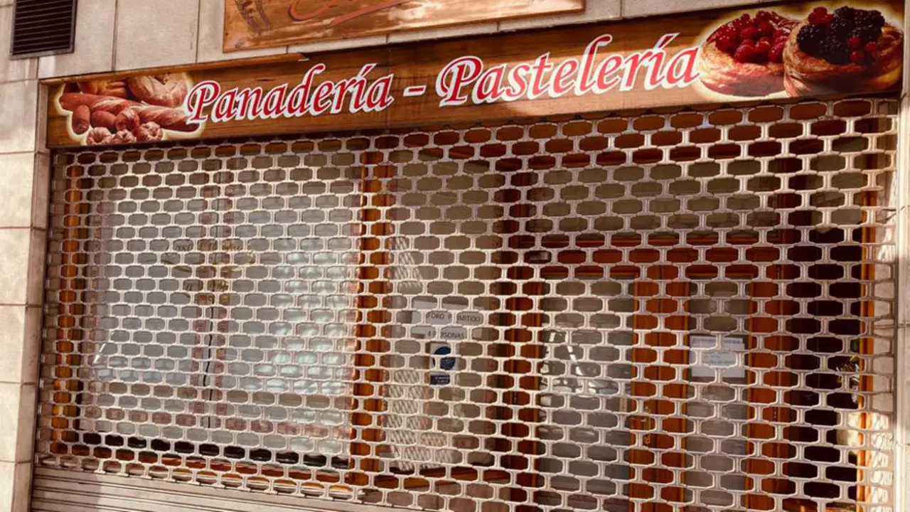 Imagen de una panadería cerrada