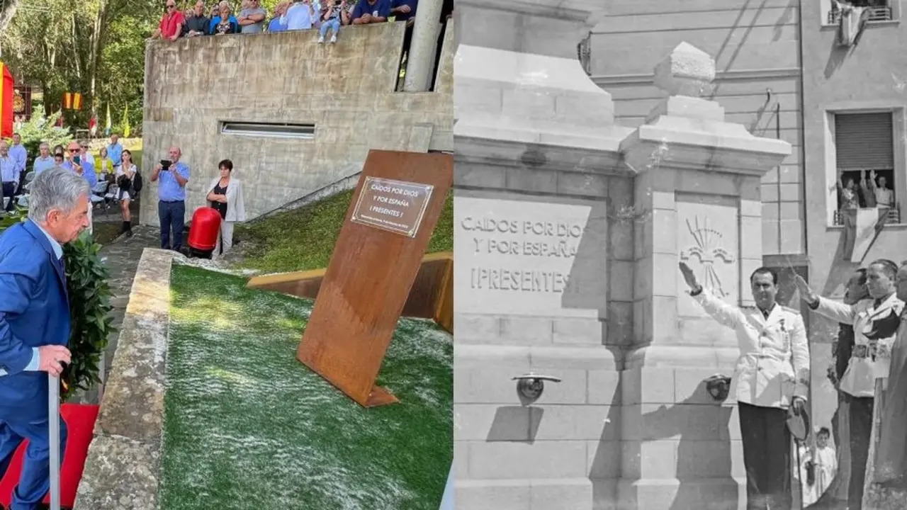 Revilla en el homenaje a la Guardia Civil, y un acto franquista con el mismo lema