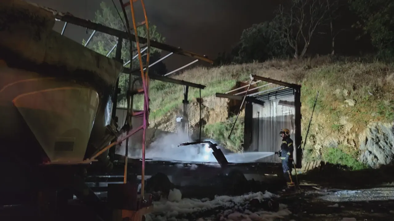 Imagen del lugar del incendio