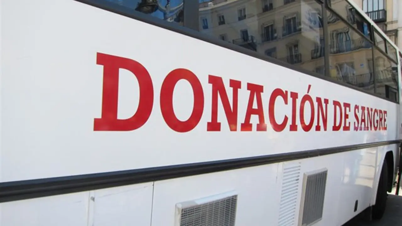 Unidad móvil de donación de sangre