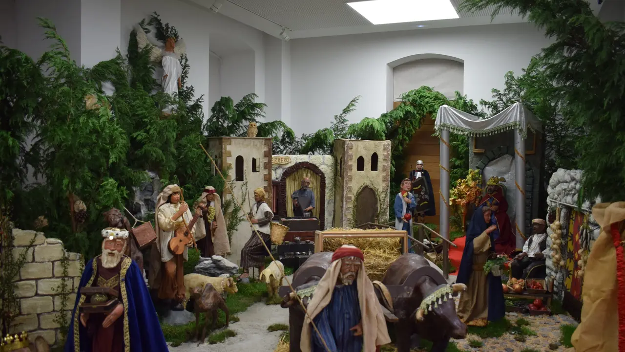 Uno de los belenes de Pi&eacute;lagos