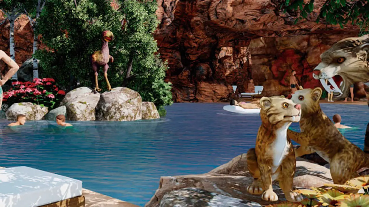 Infografía del Parque Acuático que se quiere construir junto al Hospital de Sierrallana