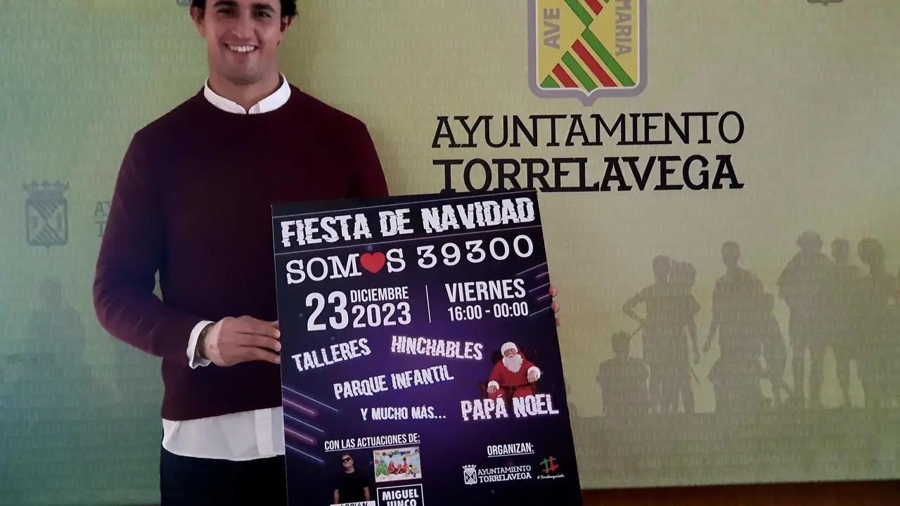 El concejal Nacho Gonz&aacute;lez presenta la Fiesta de Navidad 39300
