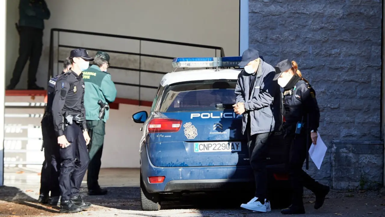 El detenido por el doble crimen de Liaño, José Reñones, a su llegada para declarar