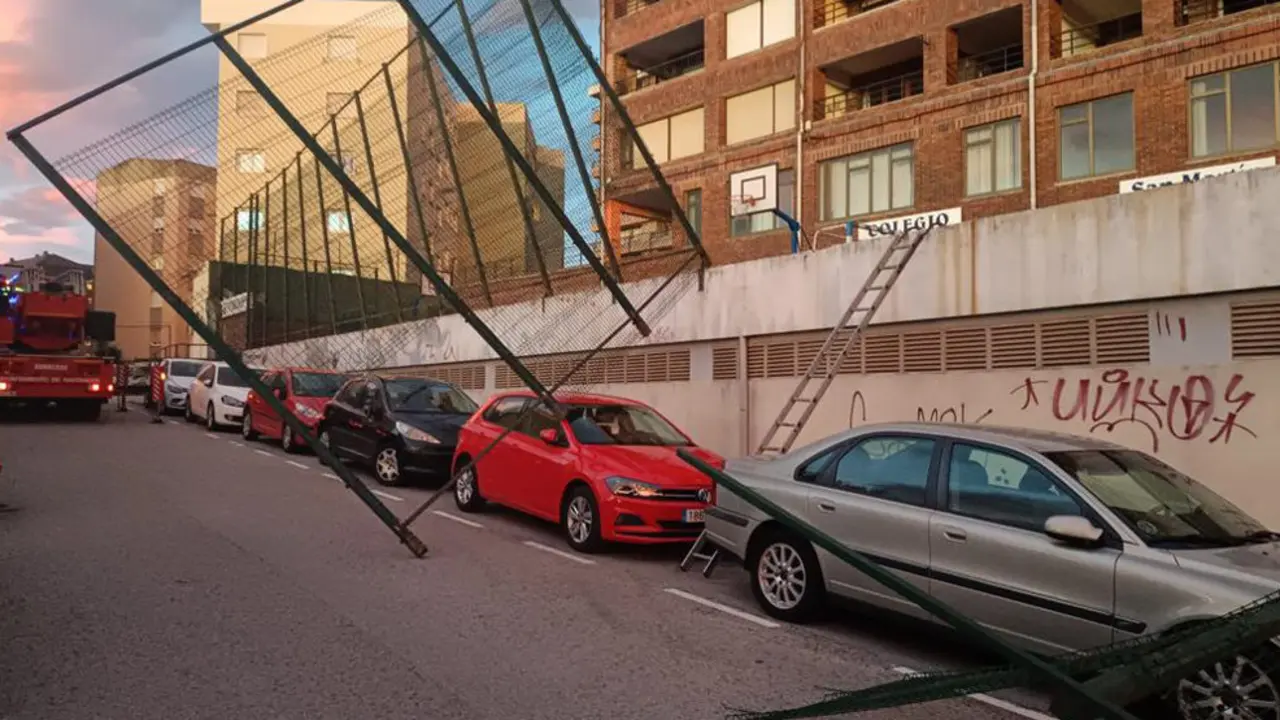 El viento provoca incidentes en el colegio San Martín