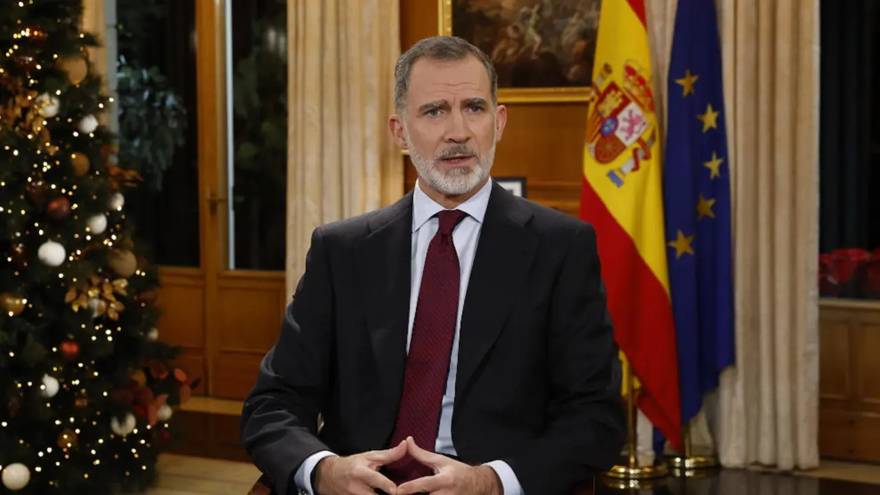 El rey Felipe VI pronuncia su tradicional discurso de Nochebuena, a 24 de diciembre de 2022