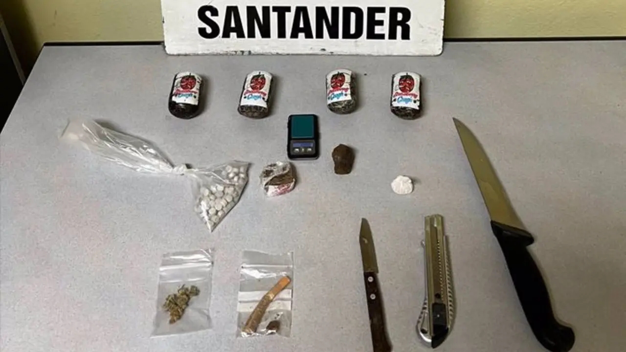 Objetos incautados por la Policía