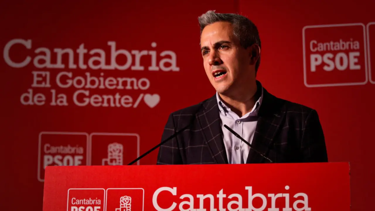 El secretario general del PSOE de Cantabria, Pablo Zuloaga