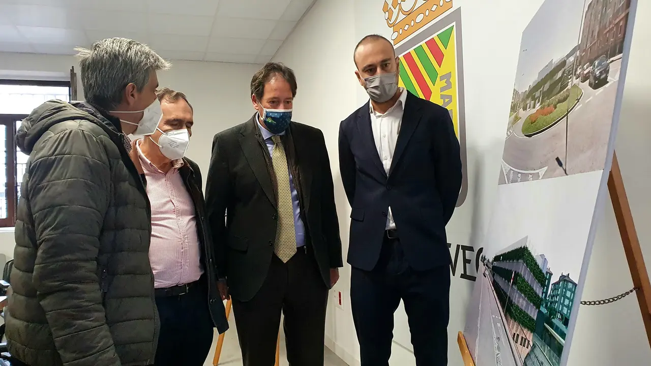 Presentaci&oacute;n del aparcamiento en altura del MNG