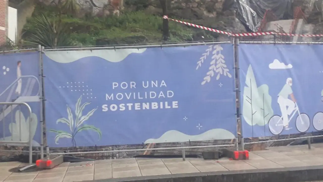 Vallado expuesto en el parque Recaredo