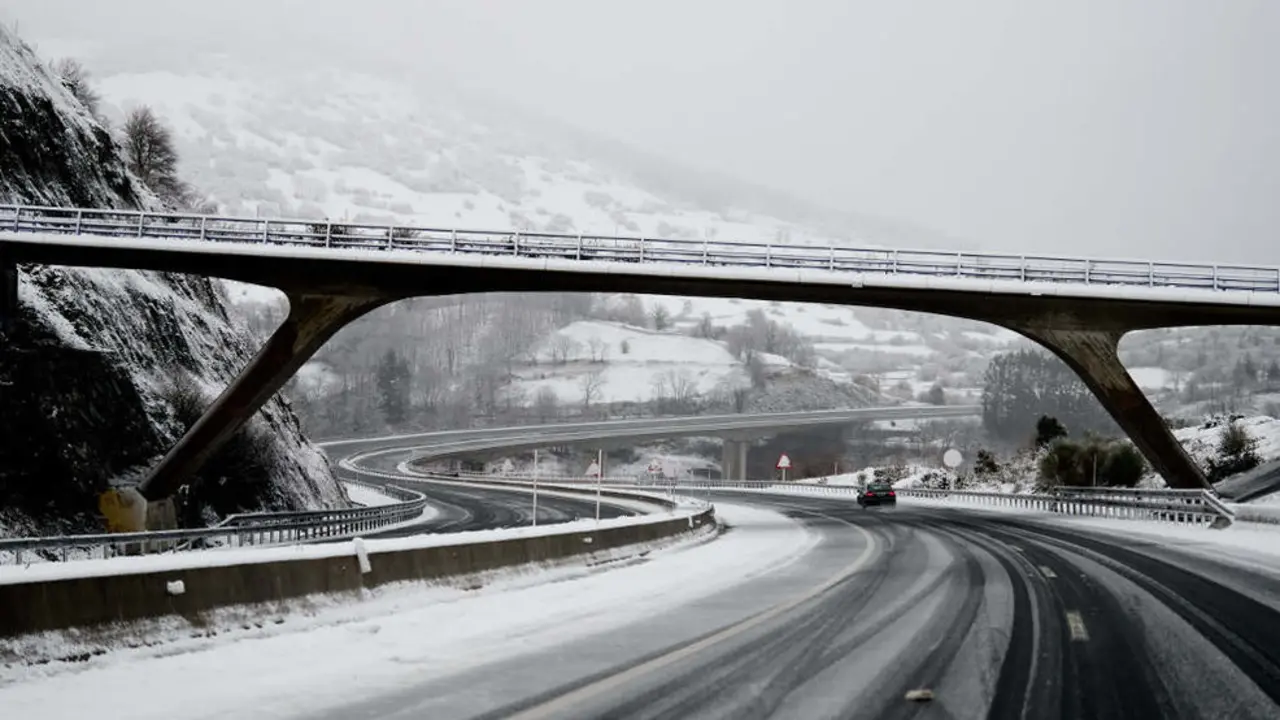 Carreteras de Cantabria nevadas