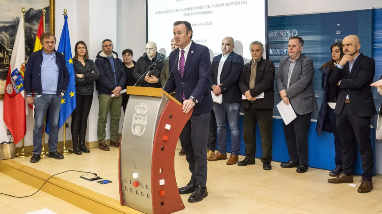 Rueda de prensa del consejero de Desarrollo Rural, Guillermo Blanco, para presentar la nueva baremación de daños de la fauna silvestre y la nueva zonificación.