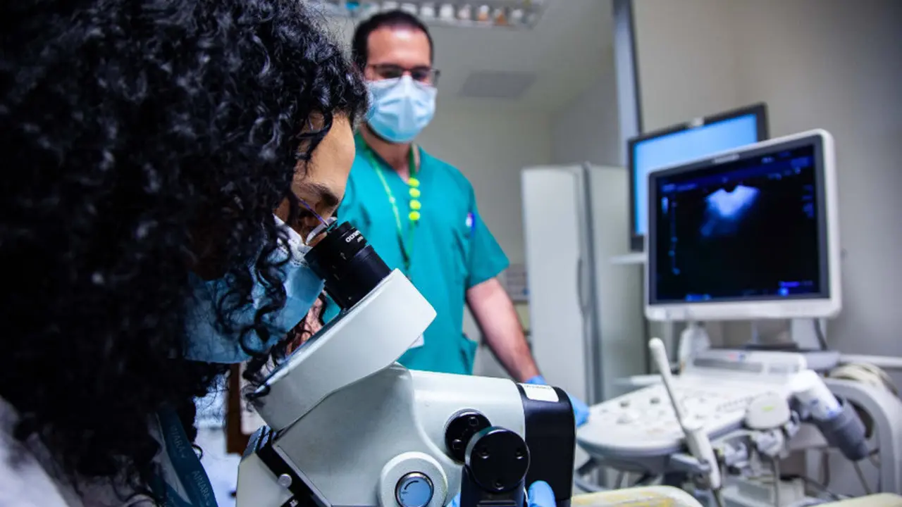 Imagen de un test médico en un Hospital