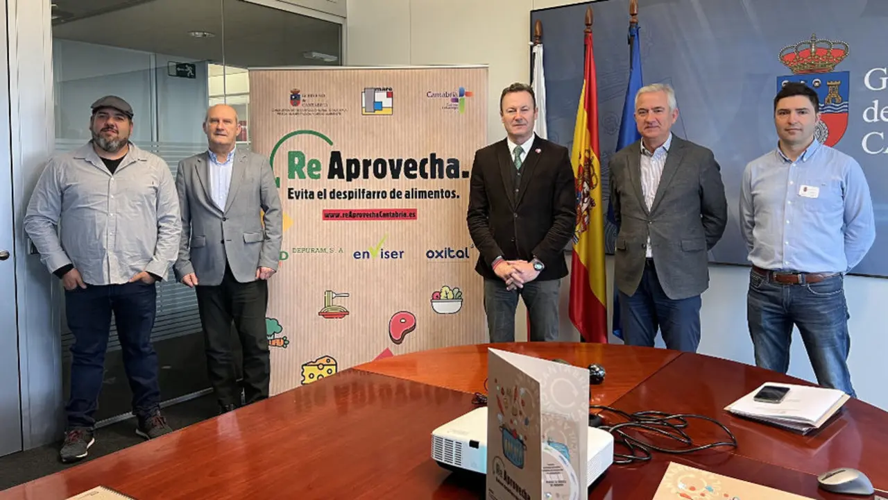 El consejero Guillermo Blanco en la presentación del balance de la tercera edición de la campaña 'Re-Aprovecha' contra el despilfarro de alimentos