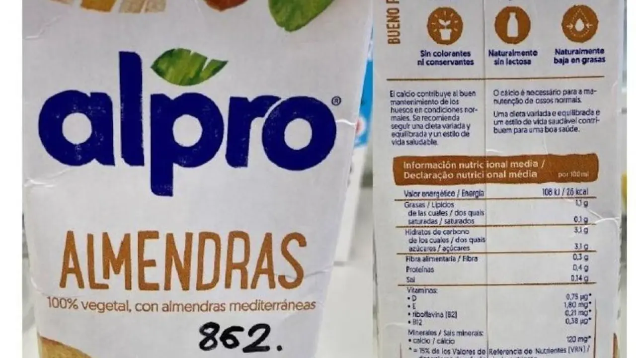 Leche de almendra | Foto- Aesan