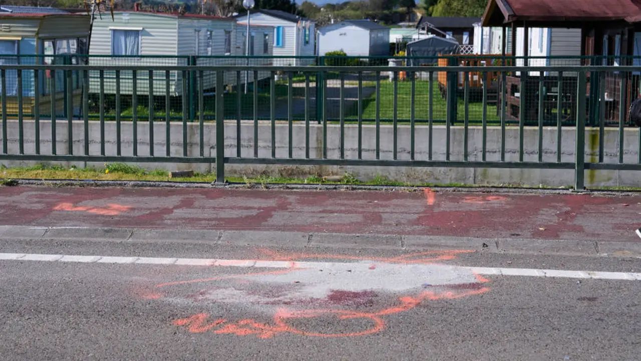 Lugar donde se produjo el triple atropello mortal en Suesa, Ribamontán al Mar FOTO-