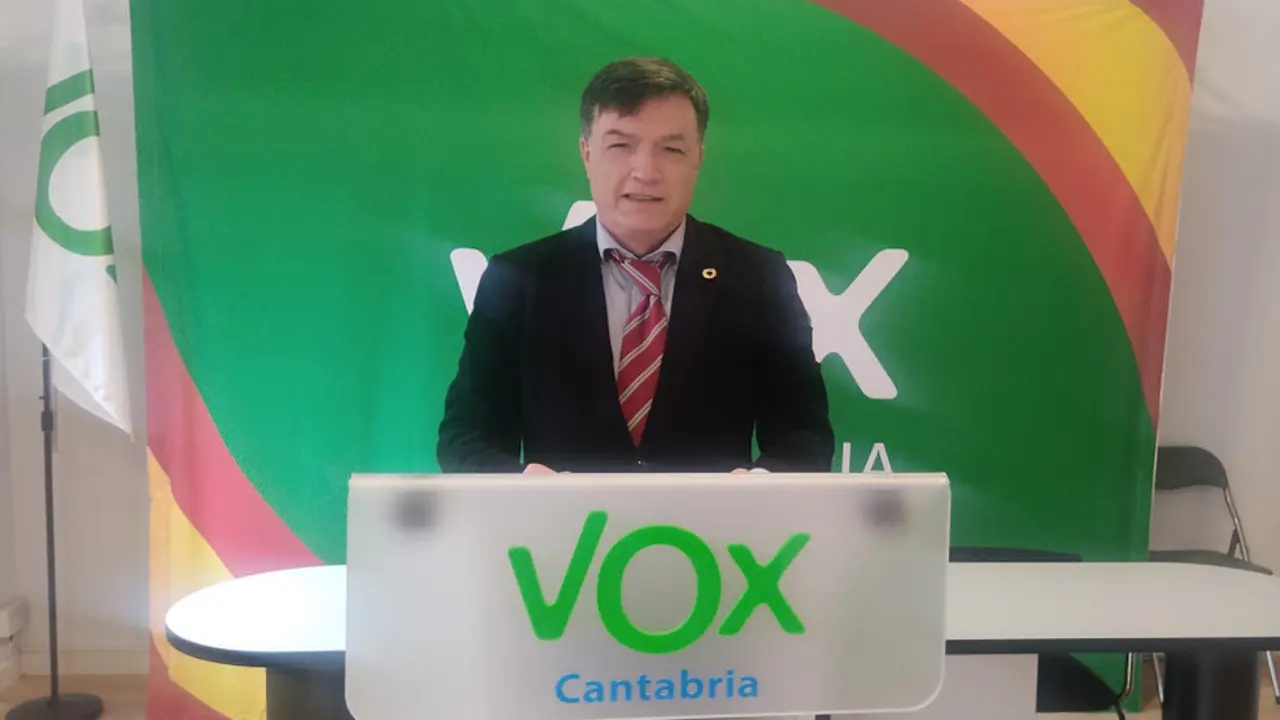 El portavoz de Vox en Santander, Guillermo Pérez-Cosío