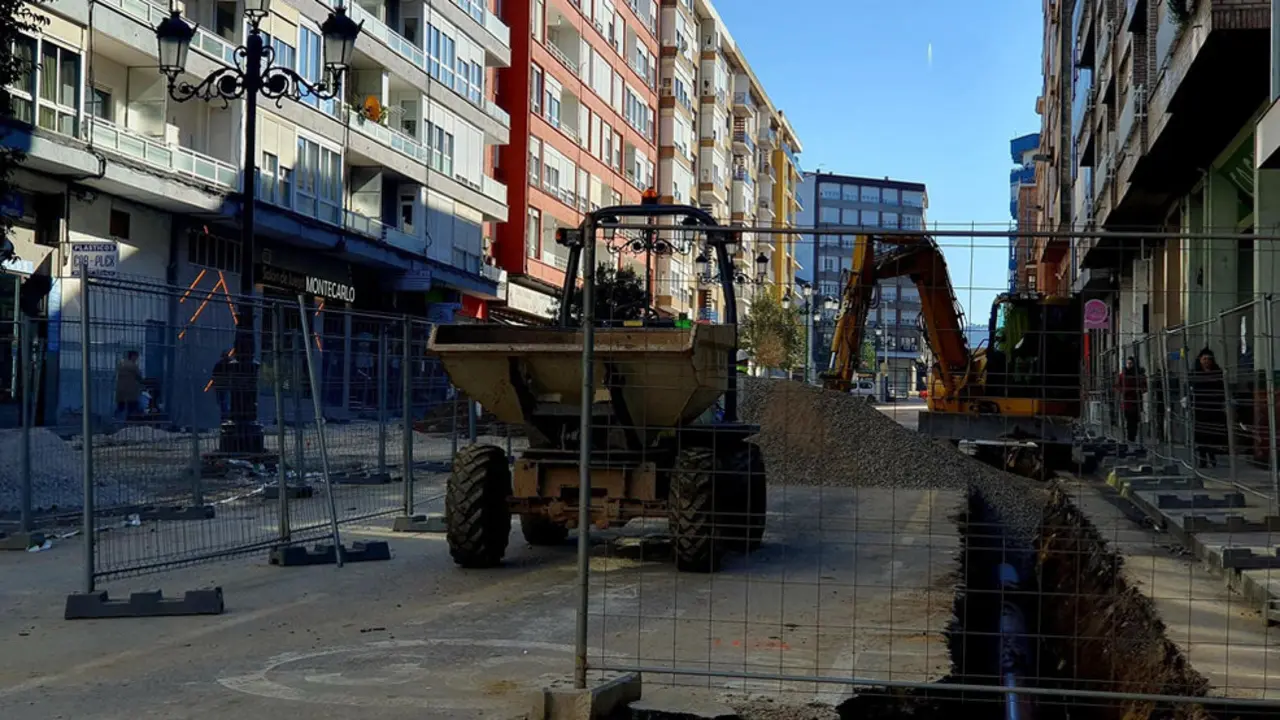 Obras de la calle Julián Ceballos
