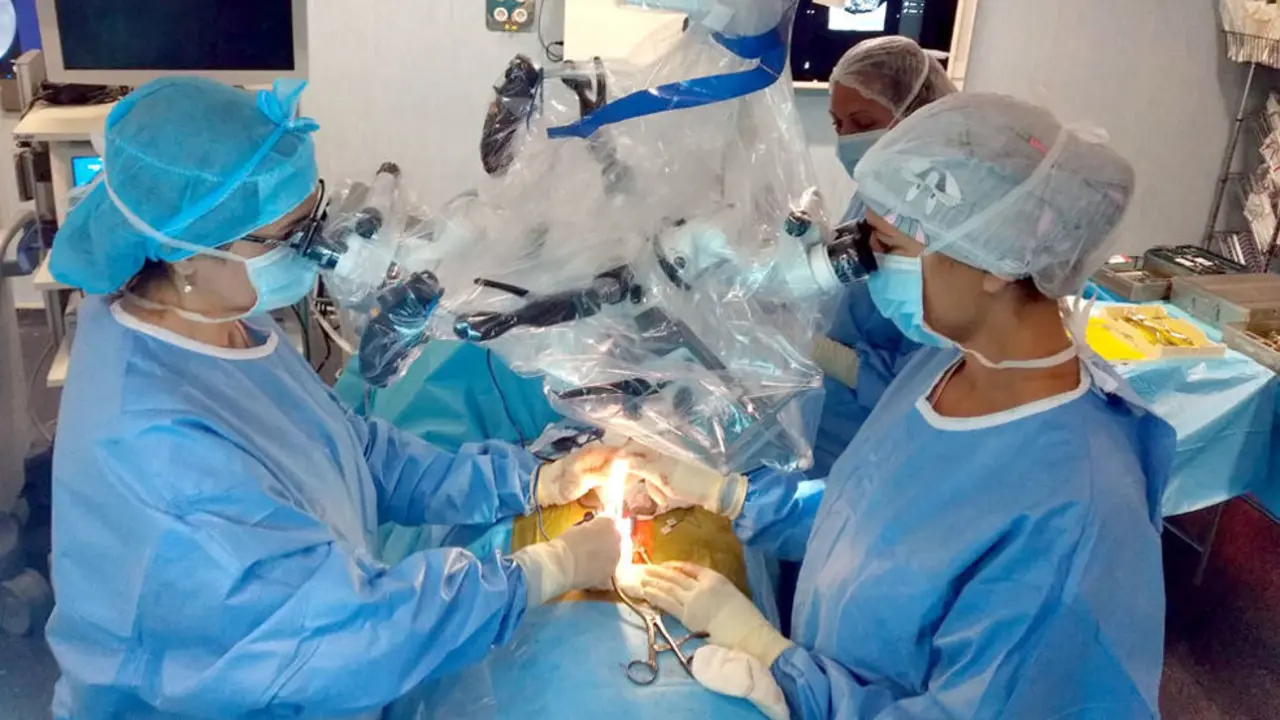 Quirófano de un hospital de Cantabria