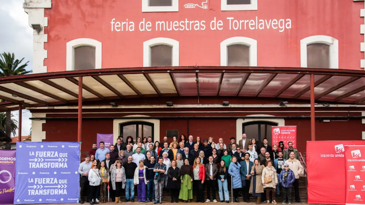 Candidatos de Podemos e IU