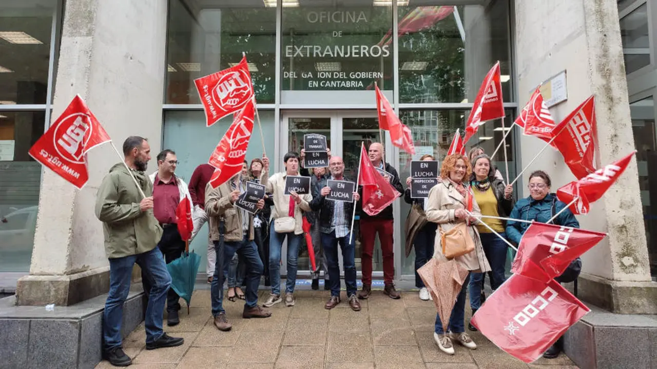 Concentración de la Inspección de Trabajo