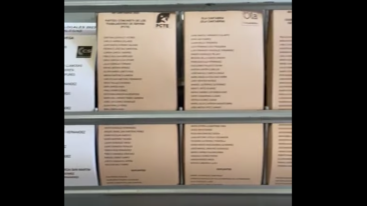 Entre las papeletas no se encontraba la del partido Cantabristas