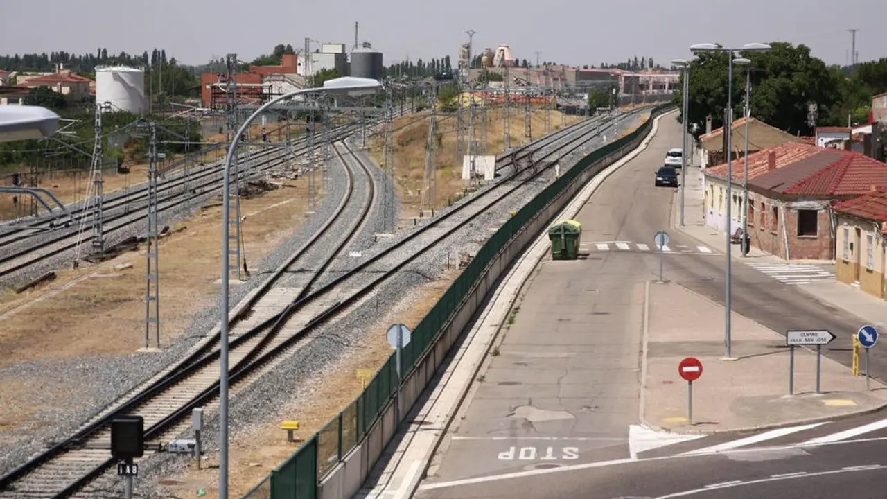 Un tramo del AVE Palencia-Palencia Norte de la Alta Velocidad