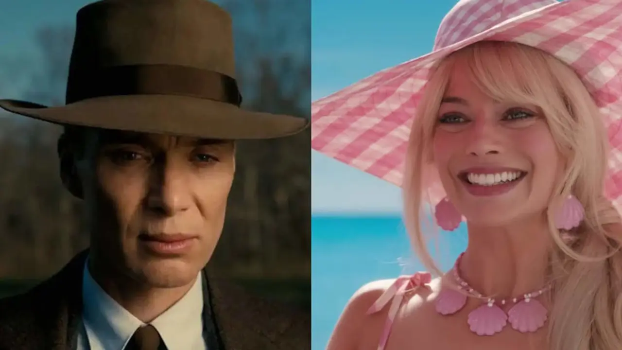 Fotogramas de las pel&iacute;culas 'Oppenheimer' y 'Barbie'