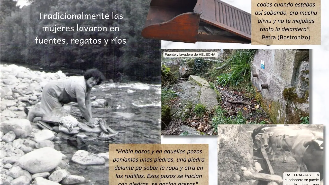 Panel de la exposici&oacute;n 'Mujer, agua... Memoria'