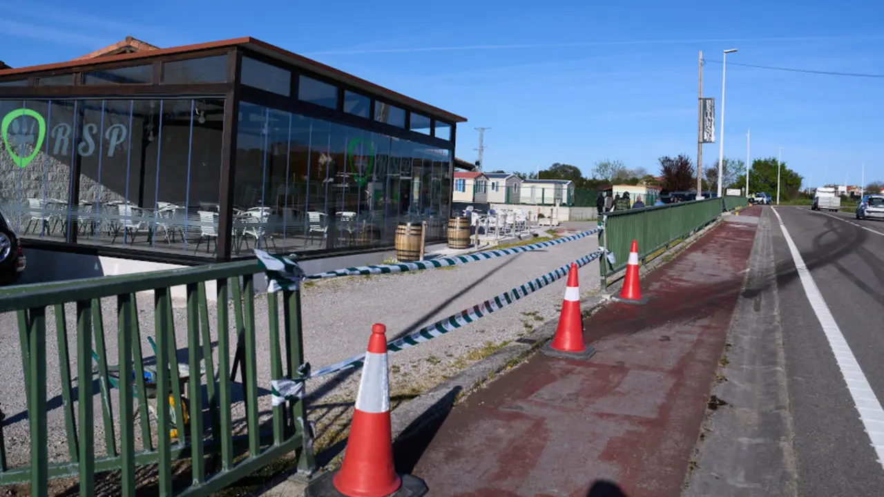 Lugar donde ocurri&oacute; el triple atropello mortal en Suesa